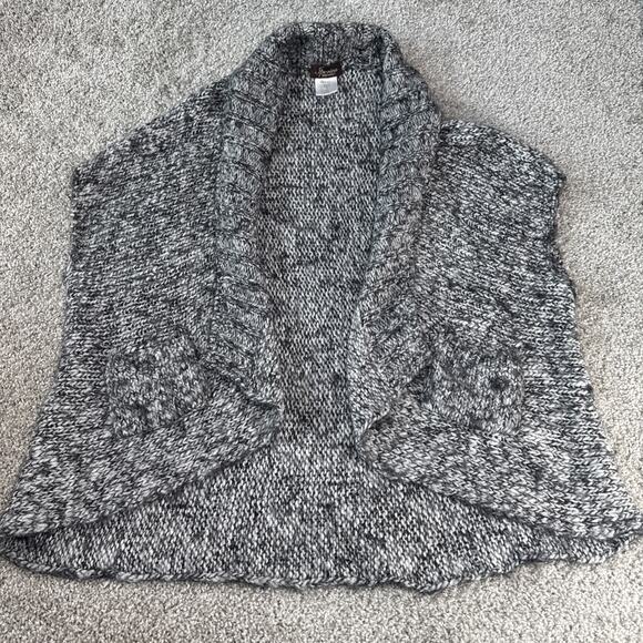 Iperico Vest Sweater Gray Wool Mohair Blend Sleeveless Made in Italy One Size - Picture 1 of 6